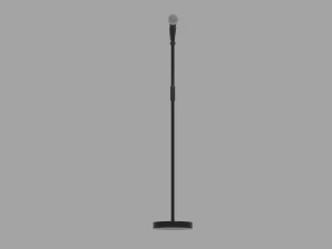 Microphone Stand 3D Model