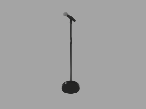 Microphone Stand 3D Model