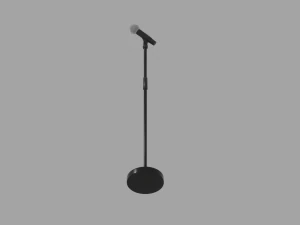 Microphone Stand 3D Model