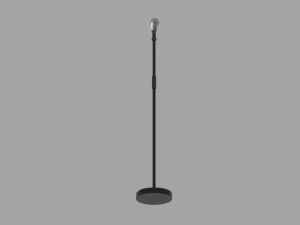 Microphone Stand 3D Model