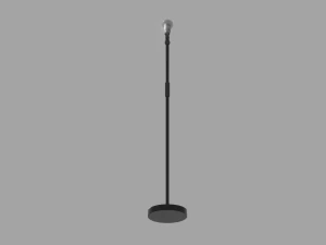Microphone Stand 3D Model