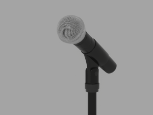 Microphone Stand 3D Model