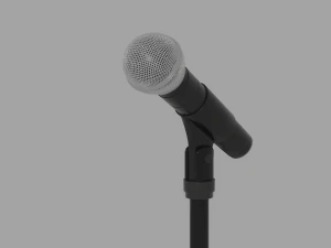 Microphone Stand 3D Model