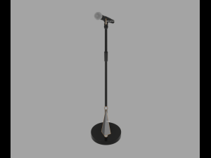 Microphone Stand 3D Model