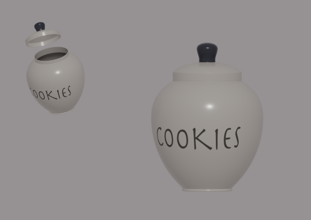 Cookie Jar 3D 模型 .c4d .max .obj .3ds .fbx .stl .blend