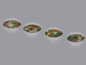 Soup Bowls 3D Model
