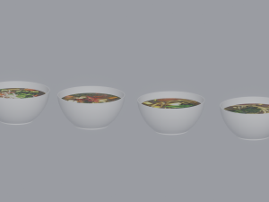Soup Bowls 3D Model