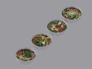 Soup Bowls 3D Model