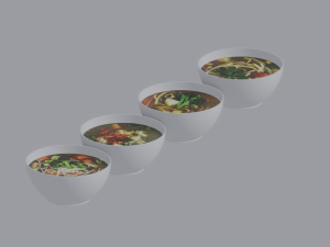 Soup Bowls 3D Model
