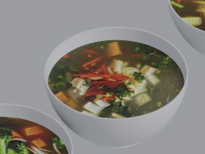 Soup Bowls 3D Model