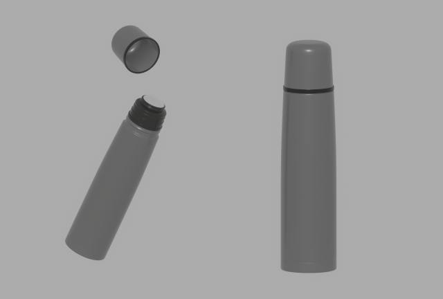 Thermos 3D Model .c4d .max .obj .3ds .fbx .stl .blend 