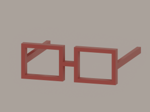 Square Sunglasses 3D Model