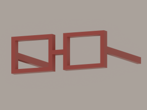 Square Sunglasses 3D Model