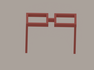 Square Sunglasses 3D Model