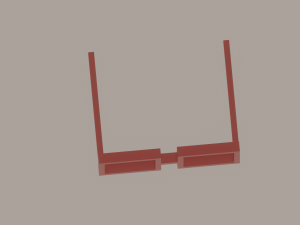 Square Sunglasses 3D Model