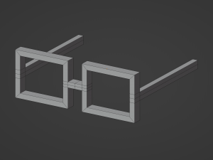 Square Sunglasses 3D Model