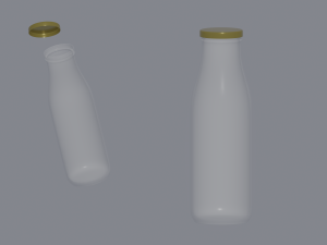 Milk Bottle 3D-Modell