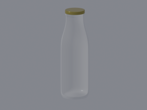 Milk Bottle Model 3D