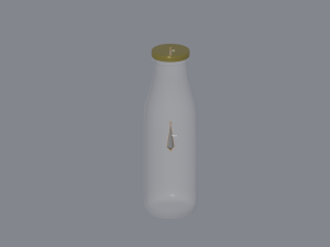 Milk Bottle Model 3D