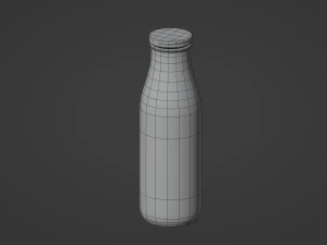 Milk Bottle 3D Model