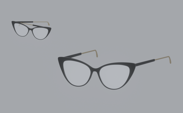 Librarian Glasses Model 3D .c4d .max .obj .3ds .fbx .stl .blend 