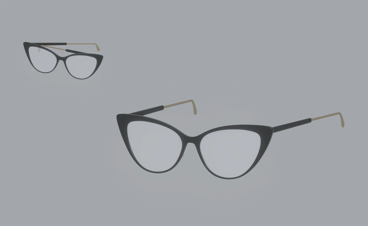Librarian Glasses 3D Model .c4d .max .obj .3ds .fbx .stl .blend
