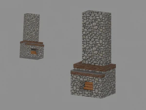 Камін 3D Модель