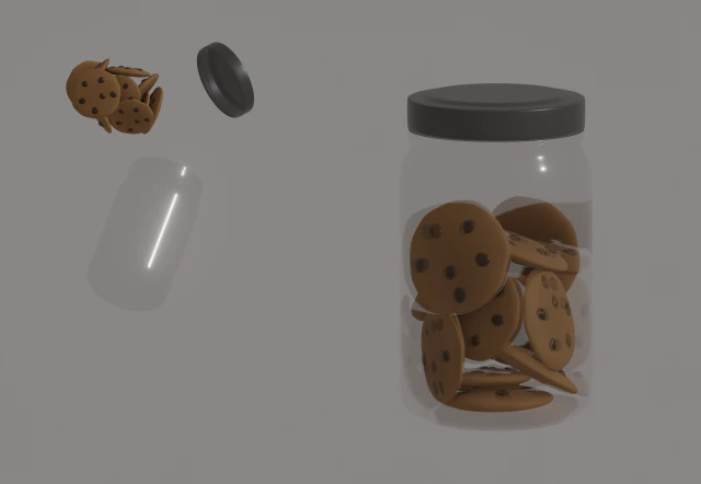 Toples Kue Model 3D .c4d .max .obj .3ds .fbx .stl .blend 