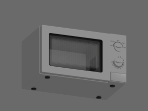 Microwave 3D-Modell