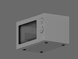 Microwave 3D-Modell