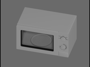 Microwave 3D-Modell