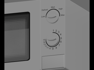 Microwave 3D-Modell