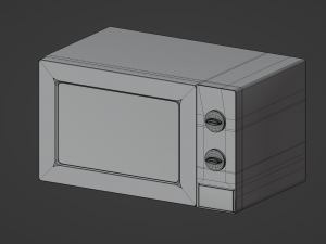 Microwave 3D-Modell
