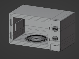 Microwave 3D-Modell