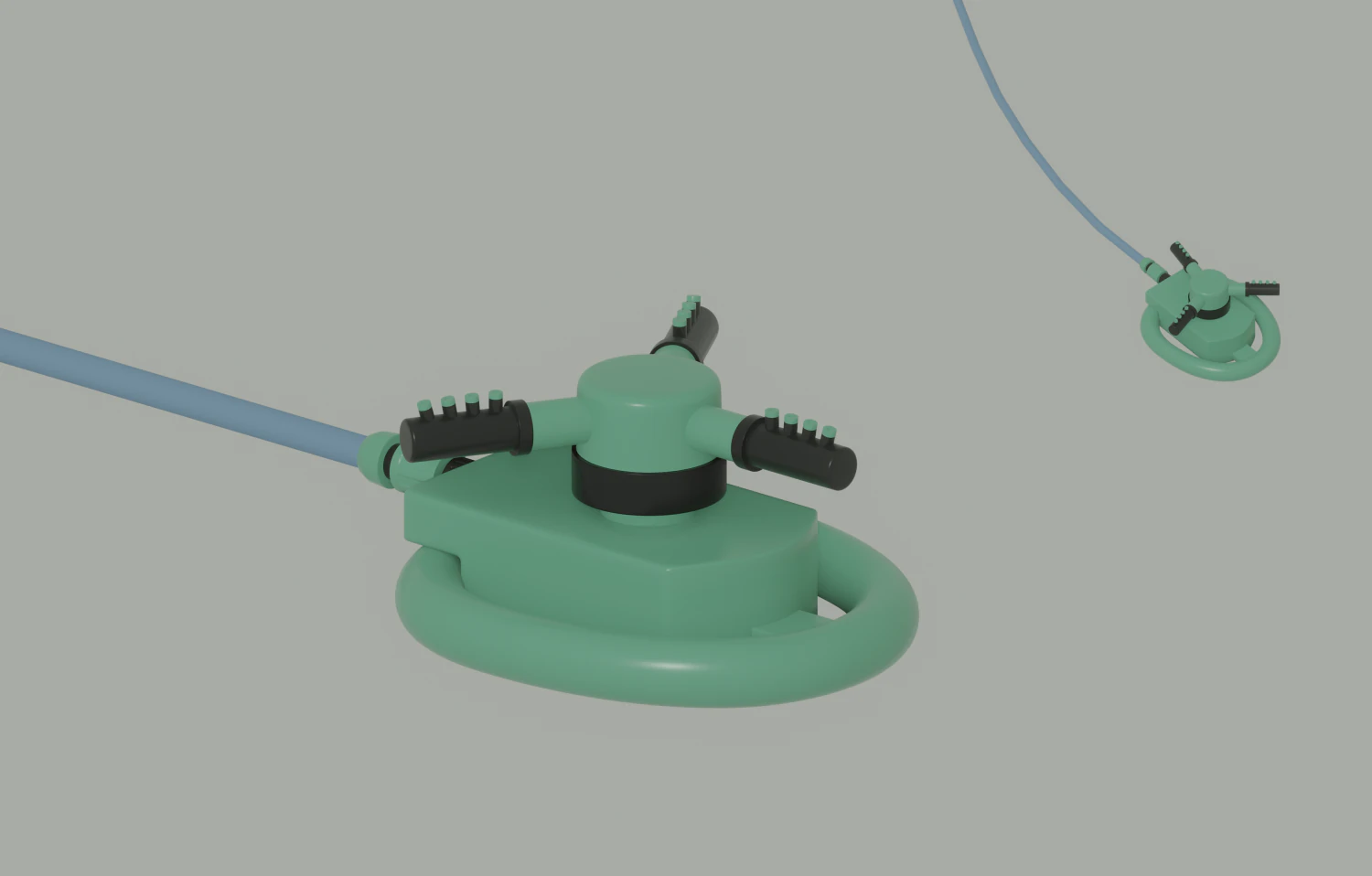 Water Sprinkler 3D Model .c4d .max .obj .3ds .fbx .stl .blend 