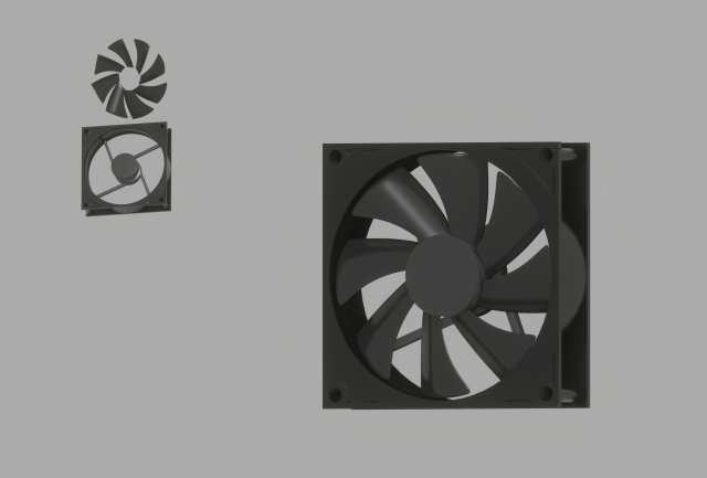 Cooling Fan 3D Модель .c4d .max .obj .3ds .fbx .stl .blend 