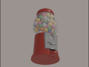 Bubblegum Machine 3D Модель