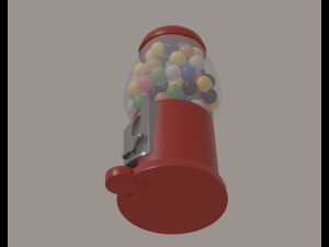 Bubblegum Machine 3D Модель