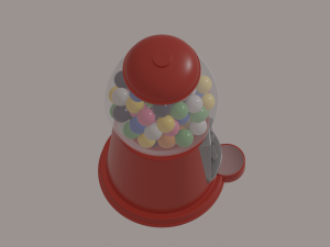 Bubblegum Machine 3D Модель
