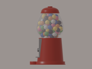 Bubblegum Machine 3D Модель