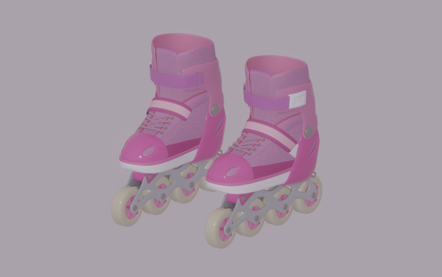 Roller Skates 3D 模型 .c4d .max .obj .3ds .fbx .stl .blend 