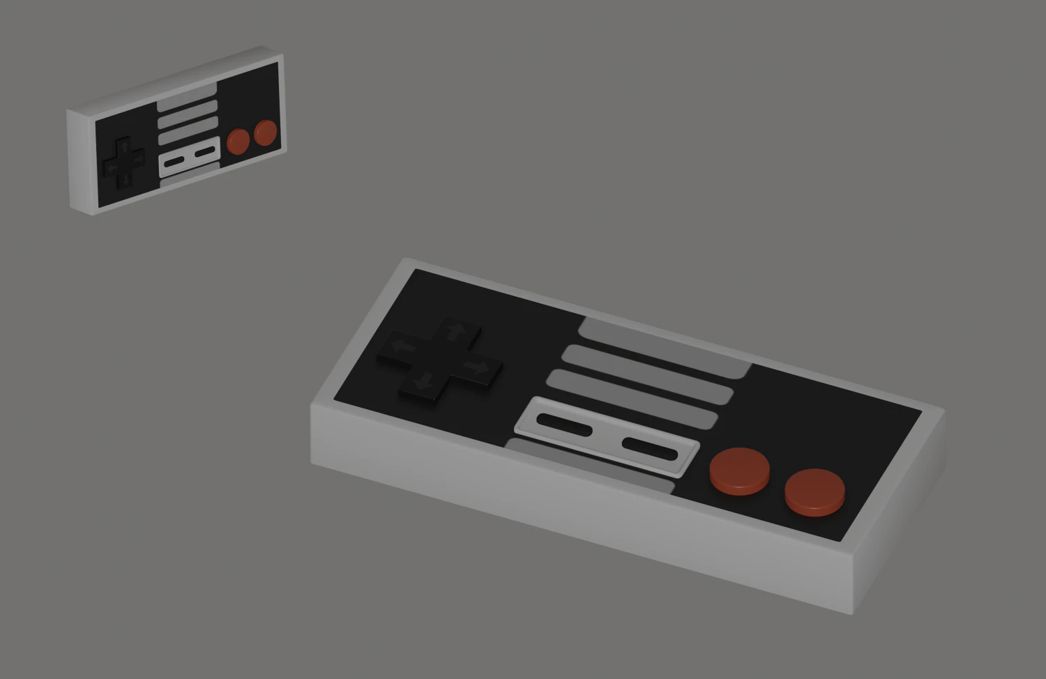 Classic Controller 3D Model .c4d .max .obj .3ds .fbx .stl .blend 