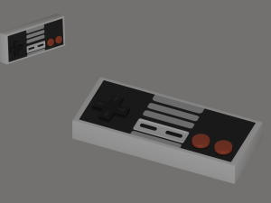 Classic Controller 3D Model