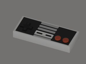 Classic Controller 3D Model