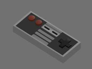 Classic Controller 3D Model