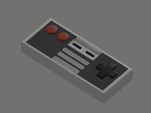 Classic Controller 3D Model