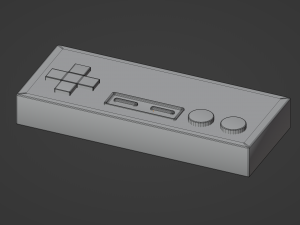 Classic Controller 3D Model