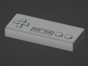 Classic Controller 3D Model