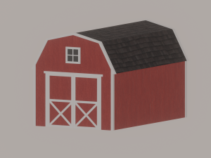 Barn Shed Modello 3D