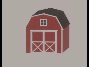 Barn Shed 3D Model